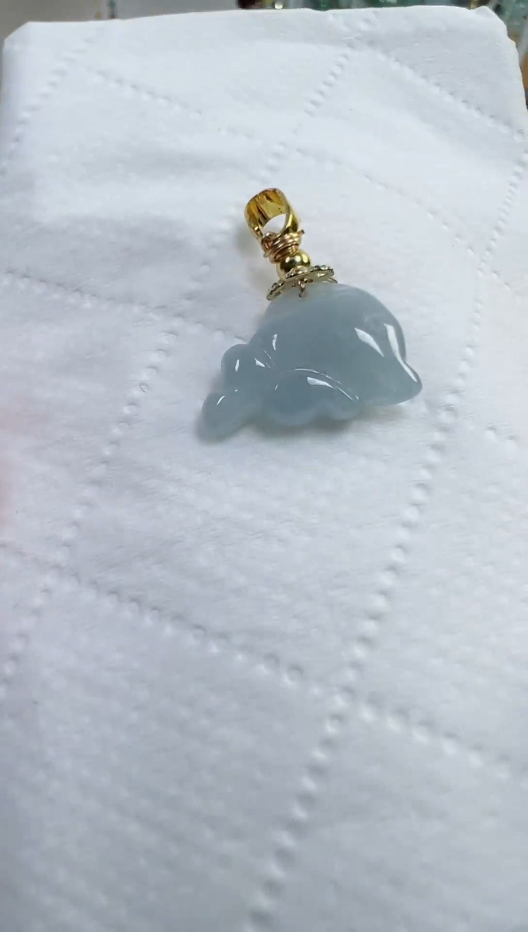 翡翠裸石90号链接，A货翡翠