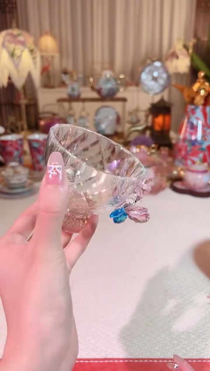 【闪购商品】瓷卡普拉 咖啡杯 水晶 粉