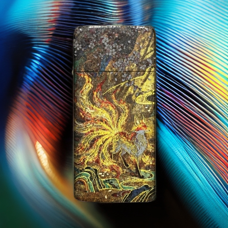 超薄鎏金九尾狐窄机机配官方礼盒证书D