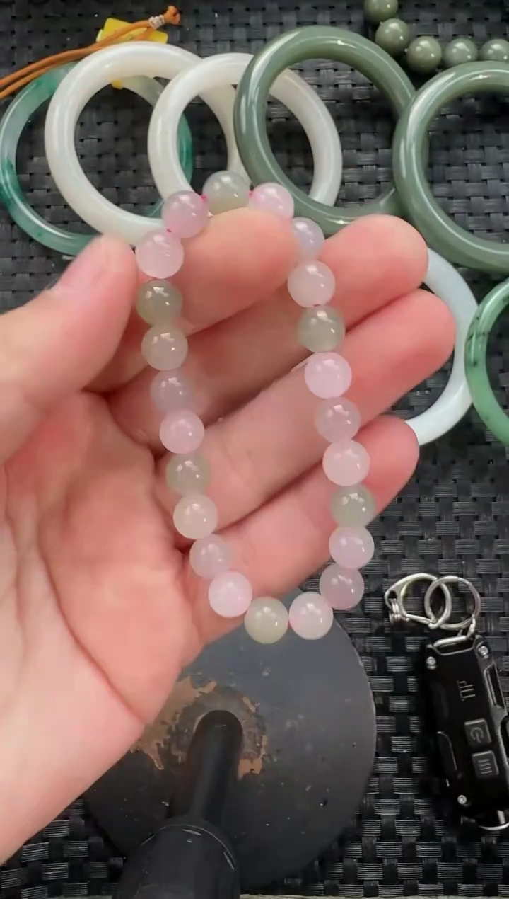 颈饰未镶嵌和田玉8mm马卡龙