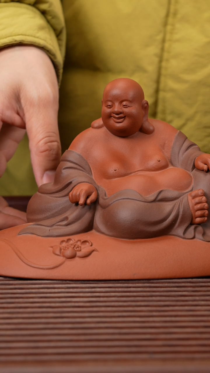 【闪购商品】紫砂茶宠莲生福地