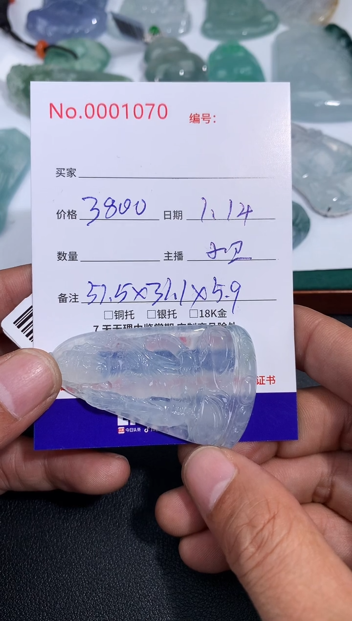 【闪购商品】翡翠颈饰未镶嵌虚空