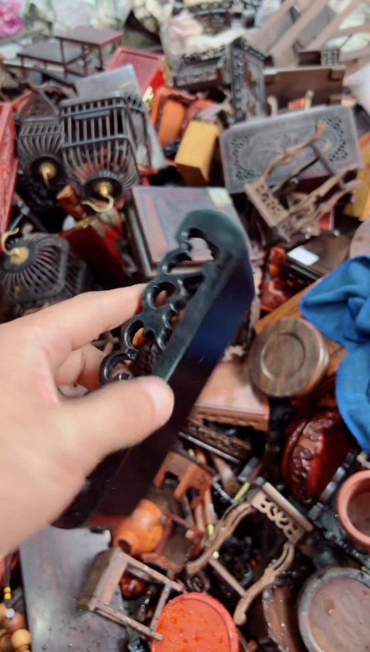 木65小书卷底座花架摆件处理