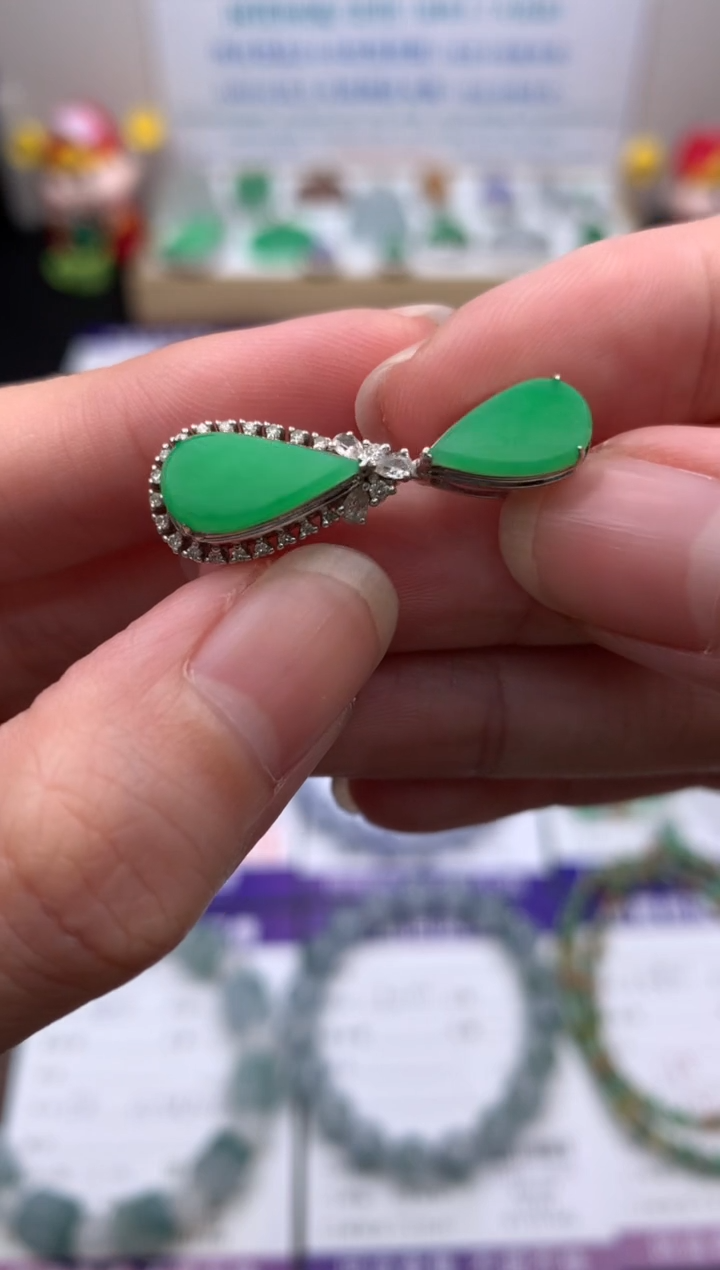 【闪购商品】定制翡翠18K金镶嵌模式推广期24小时鉴赏期