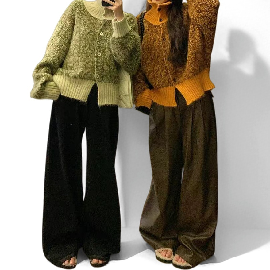 爆单猪家立领开衫短外套