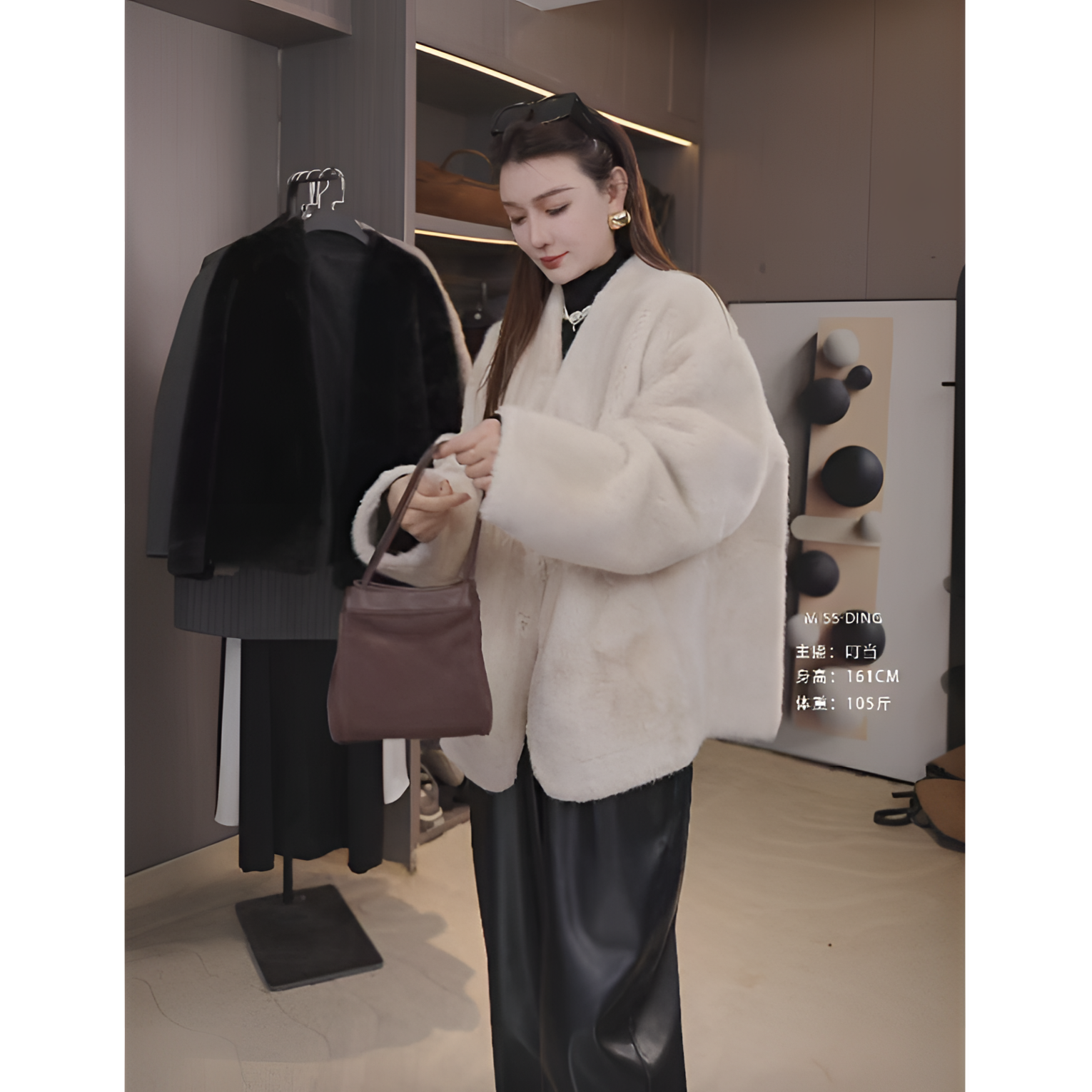 人造皮草 2025冬季【冬日来信】休闲百搭小母貂环保皮草保暖外套