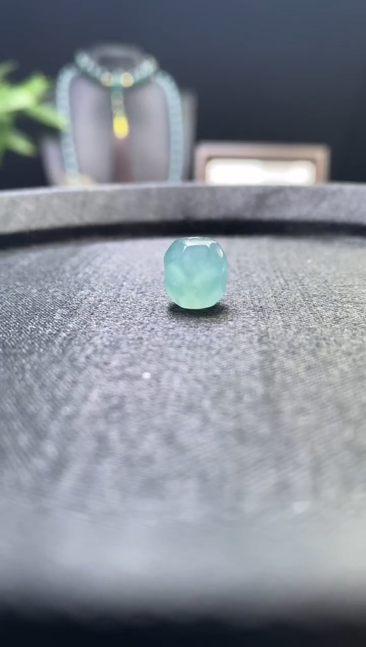 未镶嵌手链翡翠散珠卡10mm左右无相珠