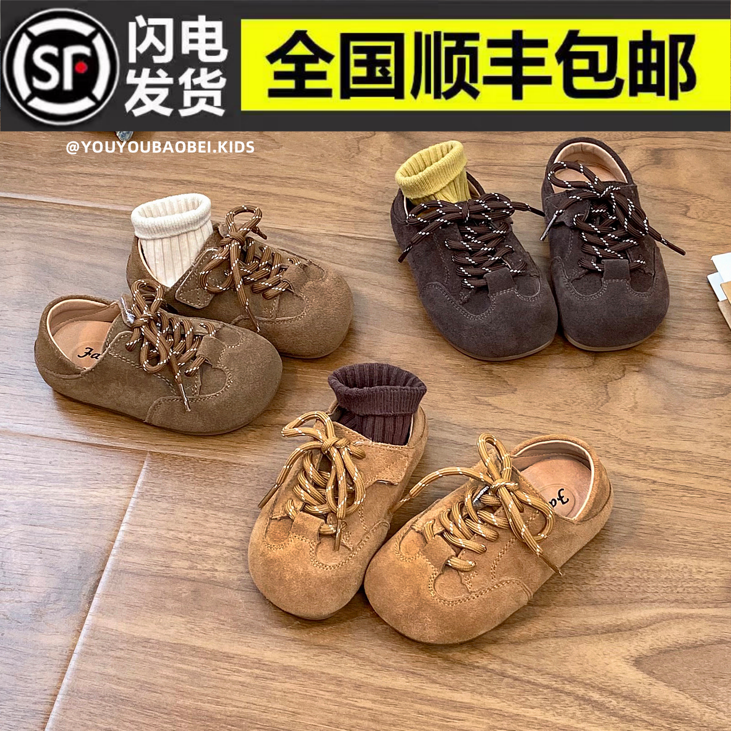 儿童鞋子韩版女童皮鞋复古勃肯鞋秋季新款男童单鞋软底宝宝休闲鞋