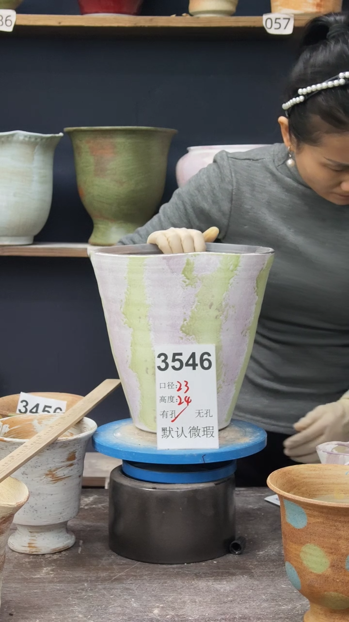 景德镇花盆默认微瑕3546