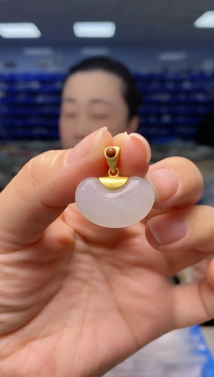 【闪购商品】和田玉吊坠(不含链)银S925镶嵌   DZ629