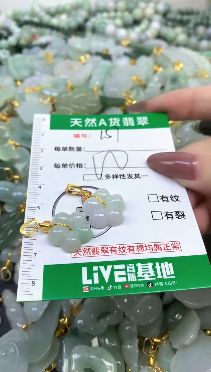 颈饰未镶嵌翡翠纯天然缅甸A货翡翠