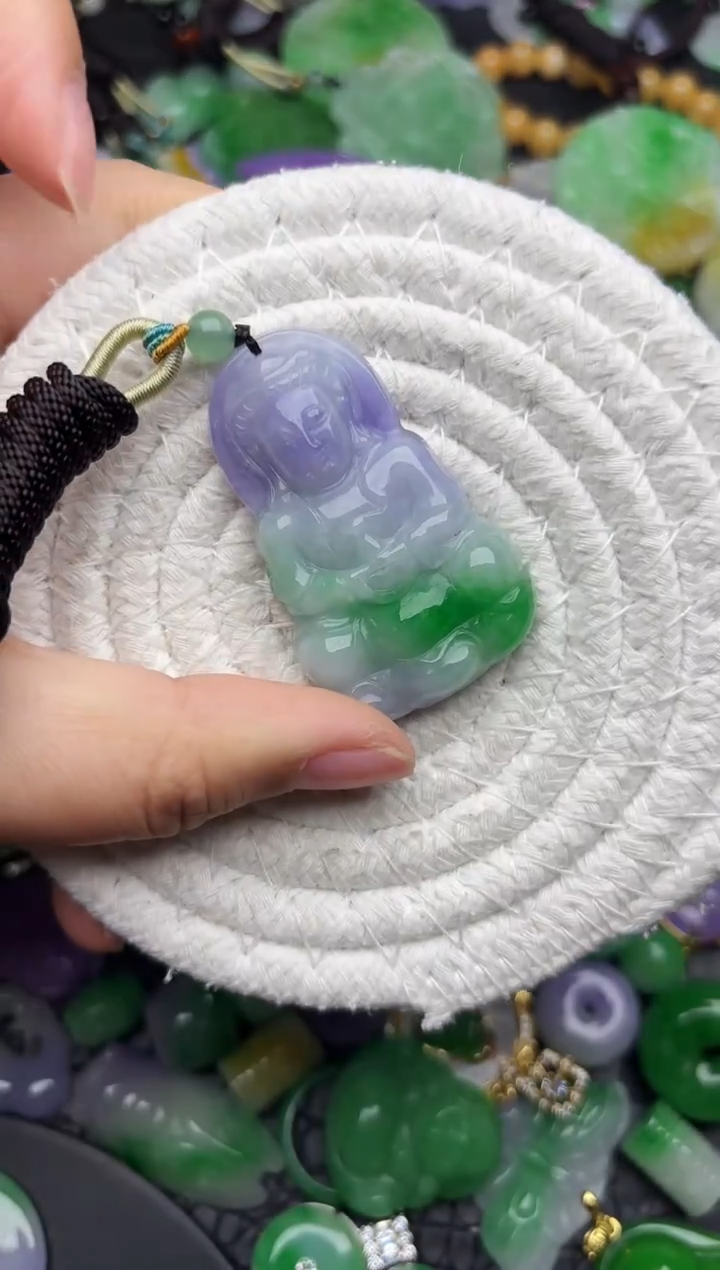 颈饰未镶嵌翡翠缅甸翡翠吊坠