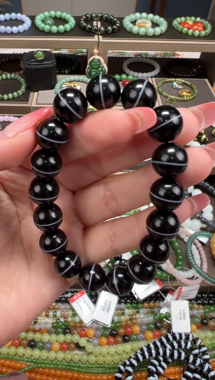 【闪购商品】玛瑙/玉髓手串未镶嵌一线药师卡12mm