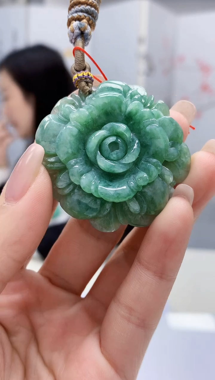 定制翡翠未镶嵌4852lr-毛货挂件56