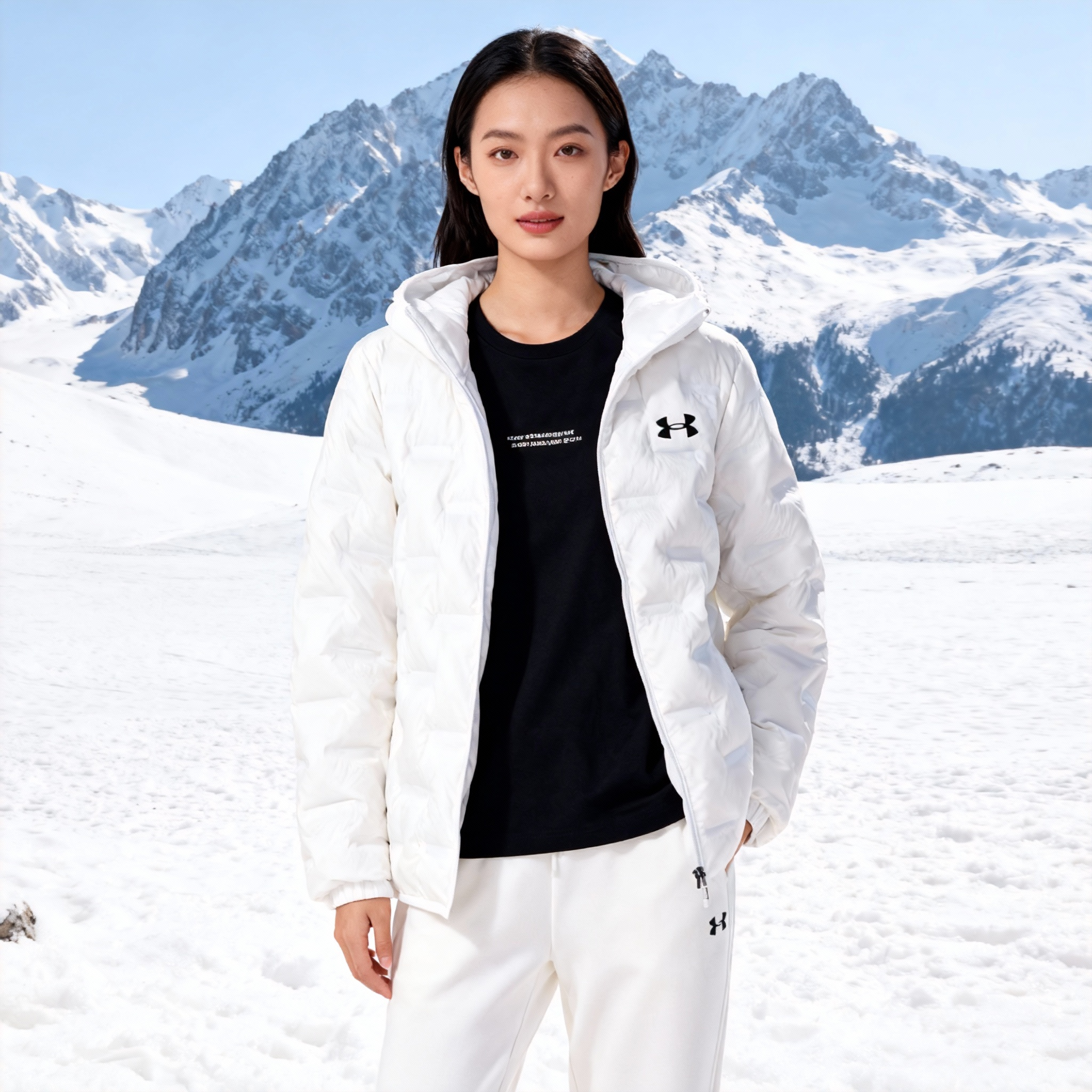 Under Armour/安德玛大童秋冬拉链薄款加厚户外运动轻薄保暖防风r