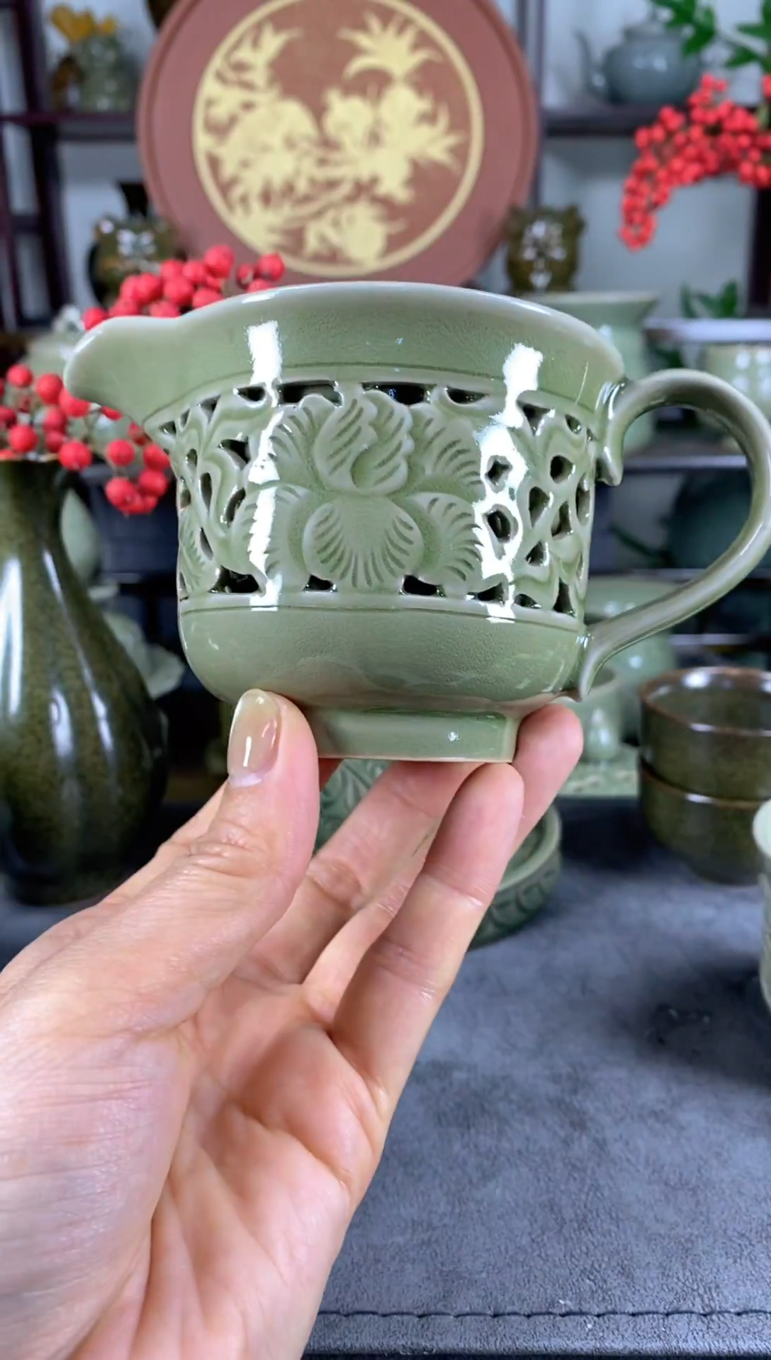 鱼*微瑕处理 镂空公道 一个【底款混发】