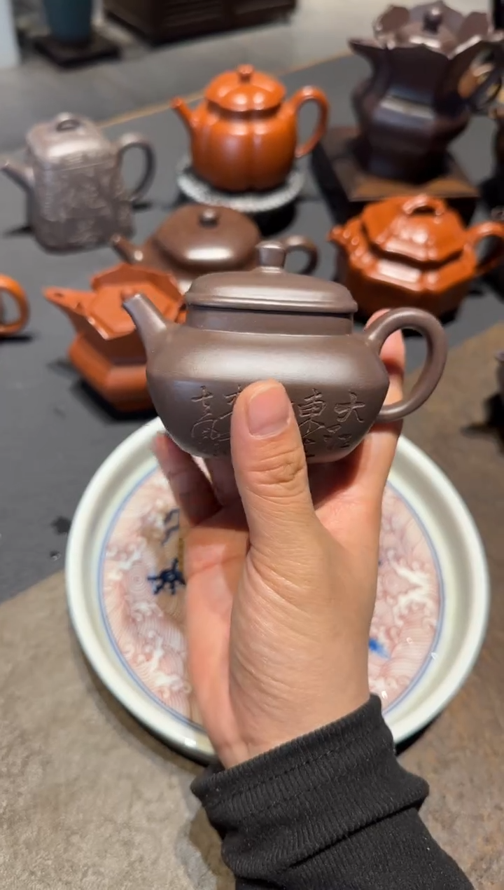 【闪购商品】紫砂茶壶天青合欢