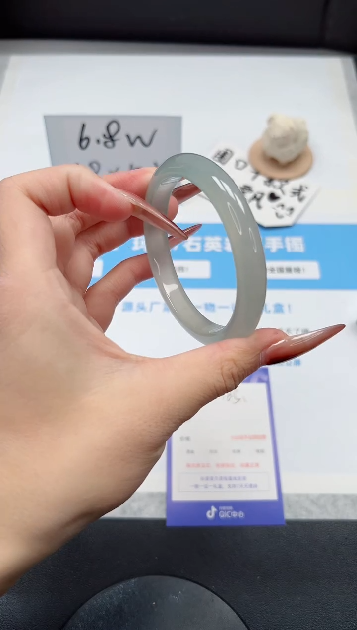 【闪购商品】石英质玉手镯未镶嵌165/晴水58.5