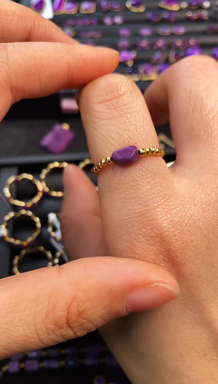 苏纪石（舒俱来）银S925镶嵌戒指1