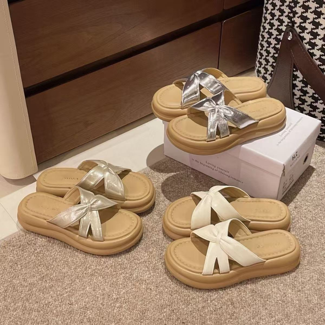 踩屎感厚底凉拖鞋女夏季外穿2025新款绝美仙女风配裙子沙滩一字拖