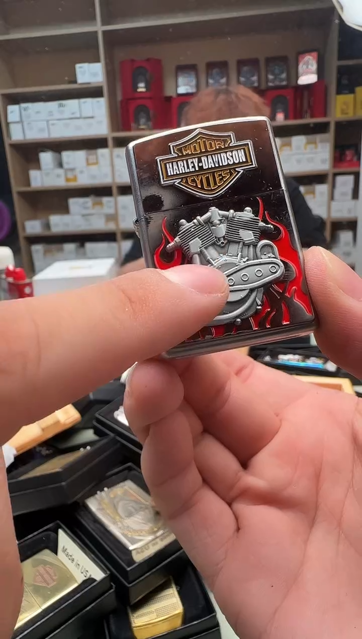 Zippo打火机哈雷发动机礼盒装