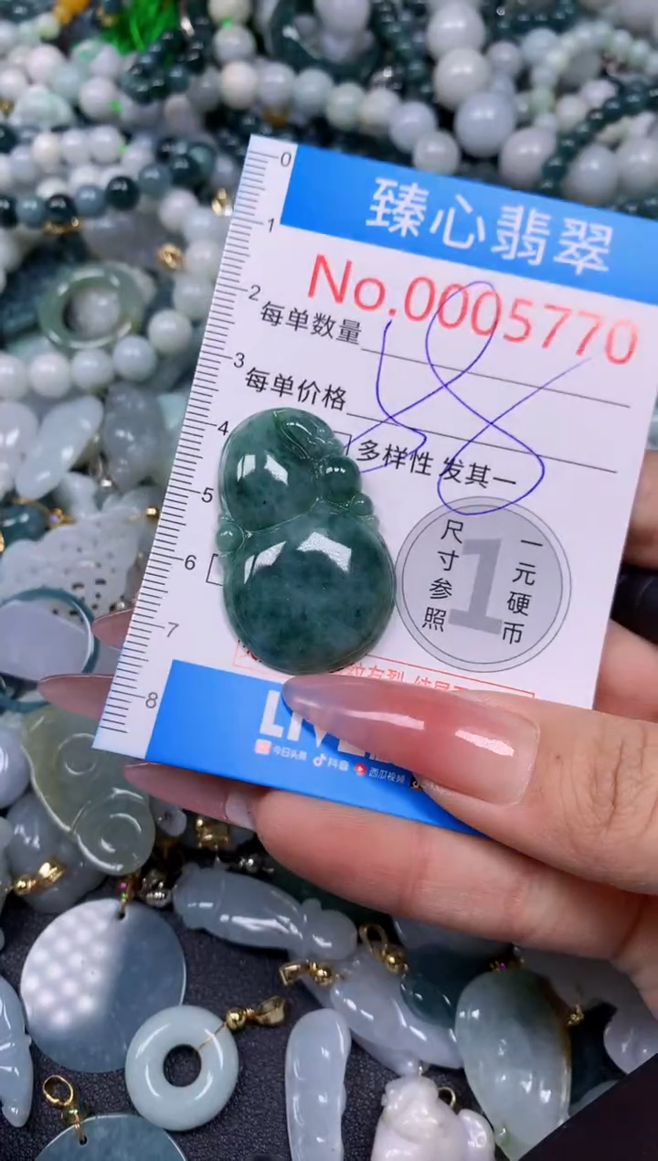 【闪购商品】翡翠颈饰未镶嵌含绳0005770