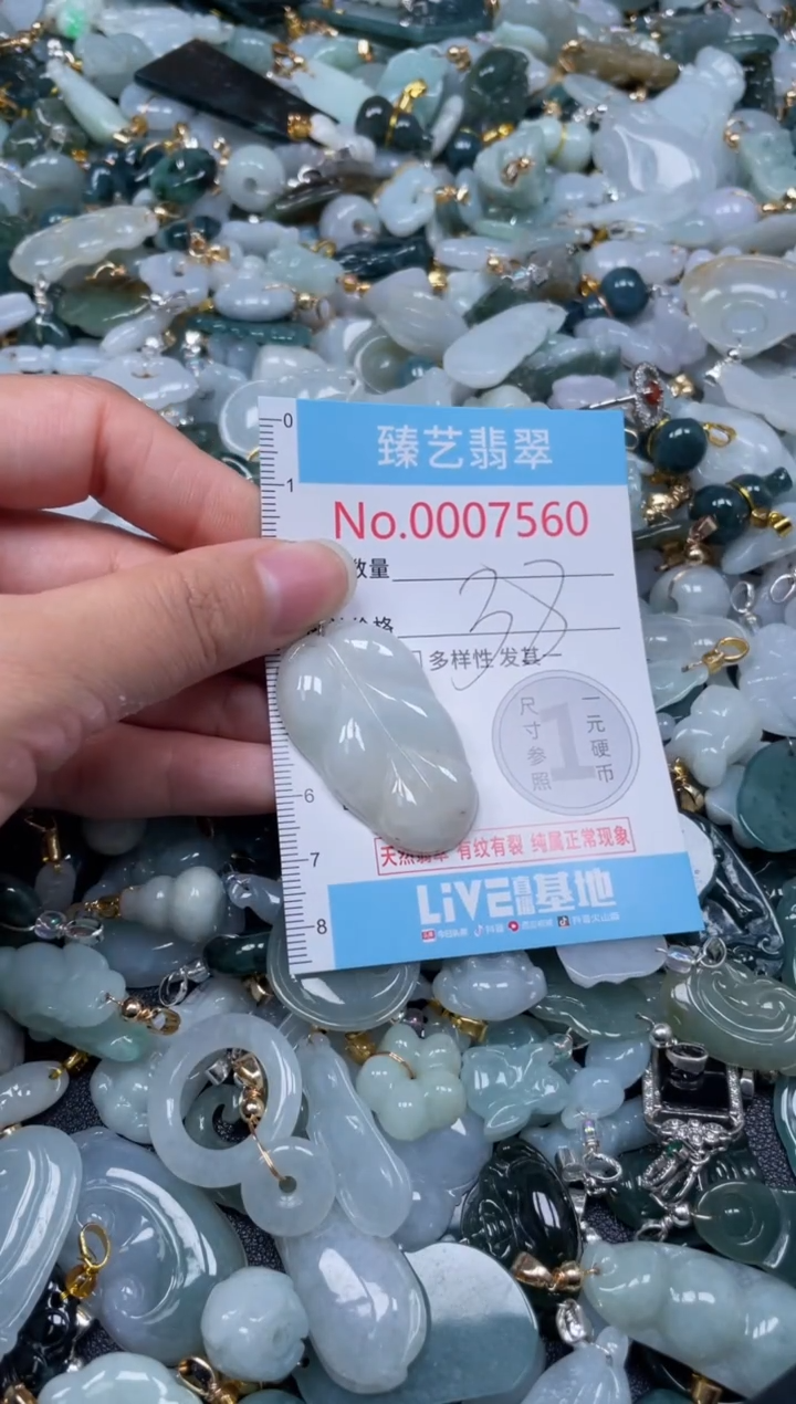 颈饰未镶嵌翡翠7560