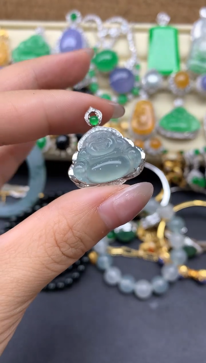 【闪购商品】翡翠颈饰18K金镶嵌227-中国好珍宝