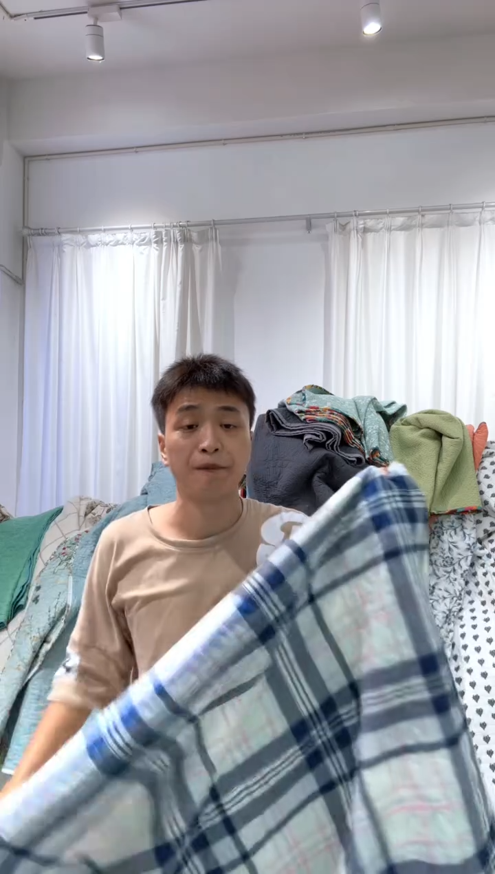 棉140*200纯棉床盖14号微瑕