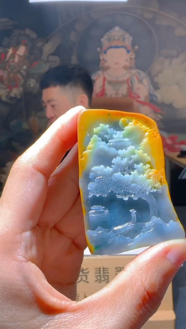 【闪购商品】定制翡翠未镶嵌L-@@QJSXJ221020