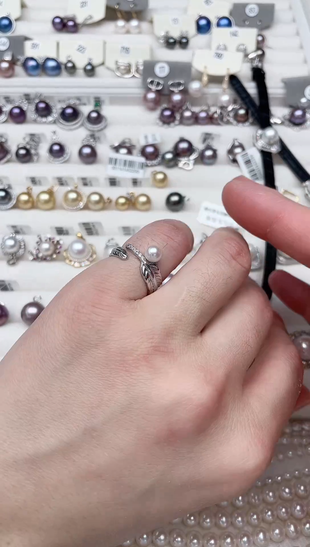 【闪购商品】海水珍珠戒指银S925镶嵌戒指