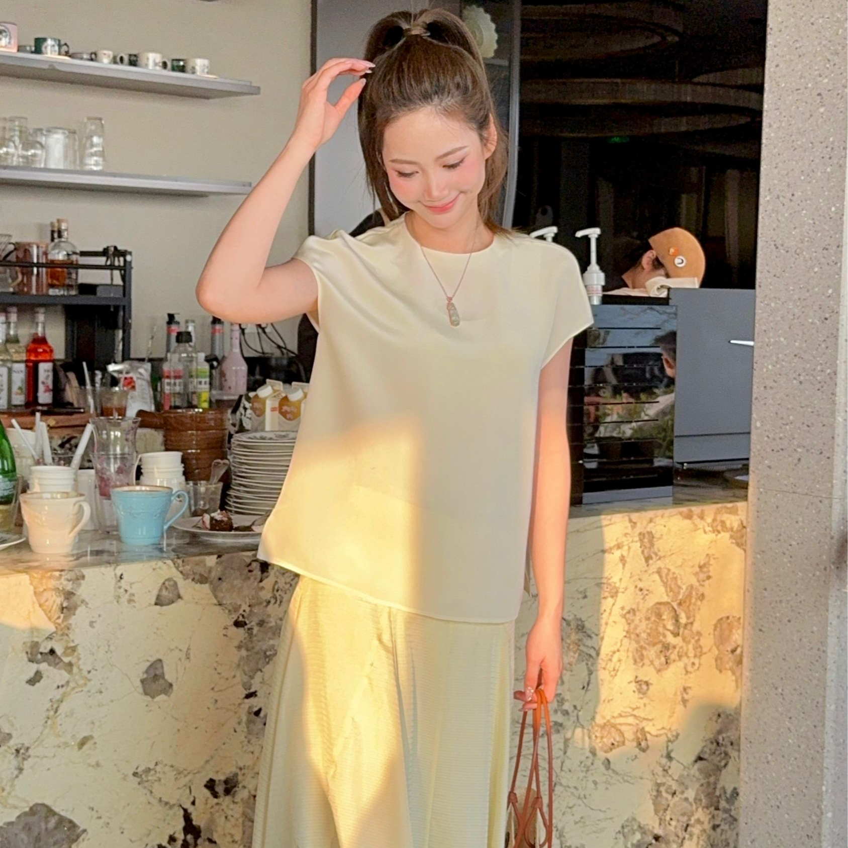 墨染之道 “不过时的精致”重磅30MM重绉真 丝随性静奢上衣FX0332