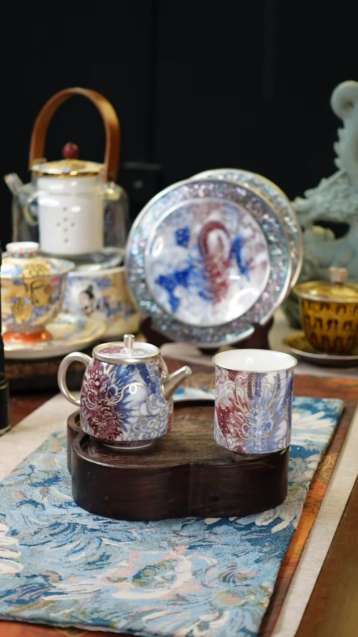 【闪购商品】龙腾四海壶加主人杯