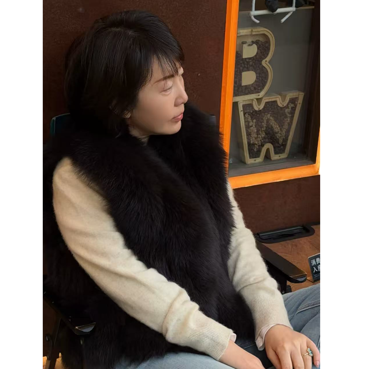 大牛专属]高级感狐狸毛背心外套25127608