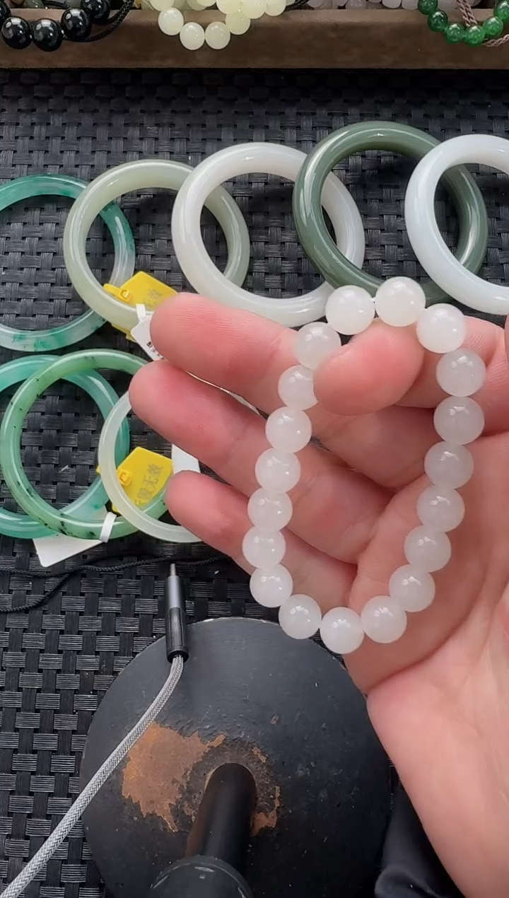 颈饰未镶嵌和田玉10mm手串