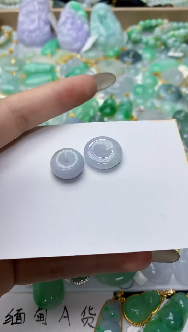 颈饰未镶嵌翡翠天然翡翠A货