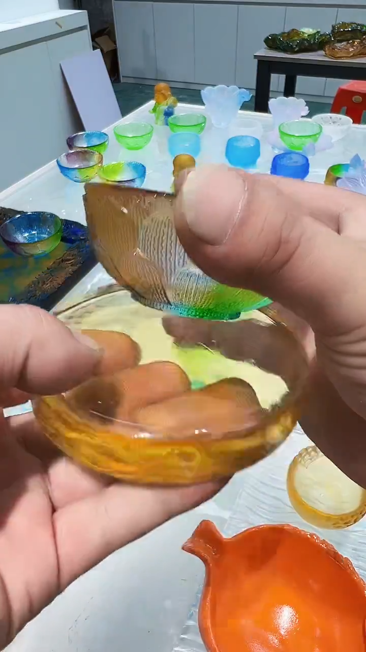 手工艺品琉璃古法琉璃杯子摆件