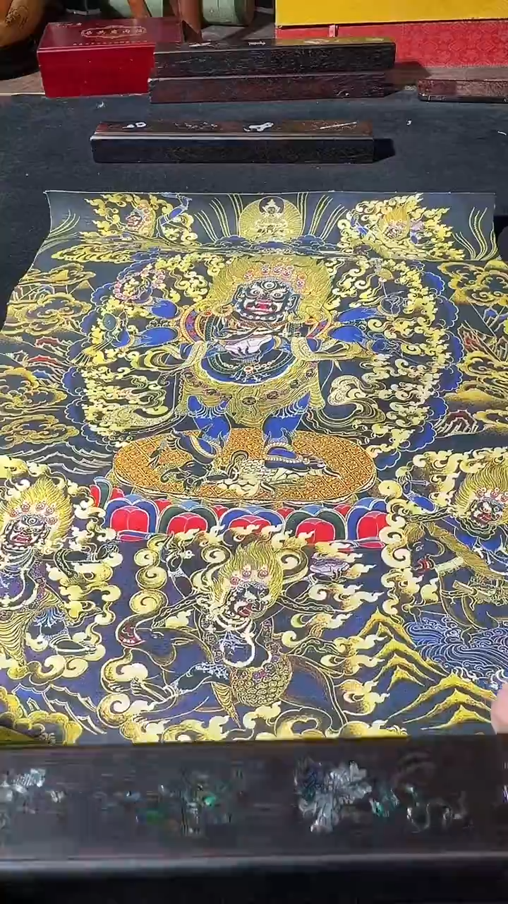 卷轴画藏式珍藏彩绘艺术馆2