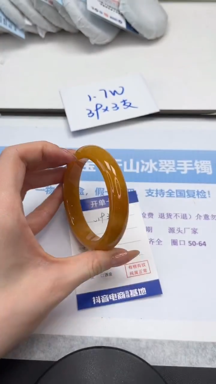 未镶嵌手镯石英质玉V193-61.2