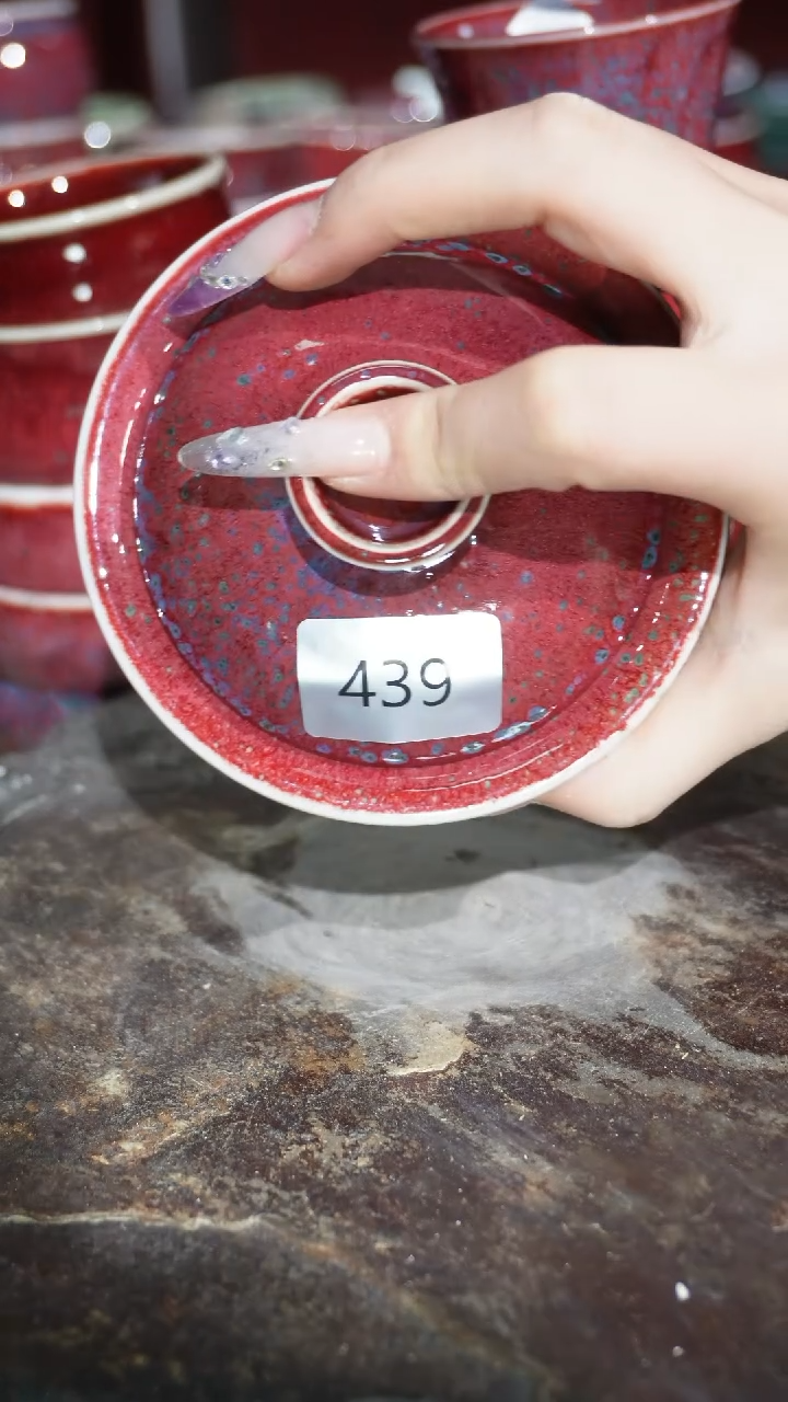 摆件陶精品窑变钧瓷茶器