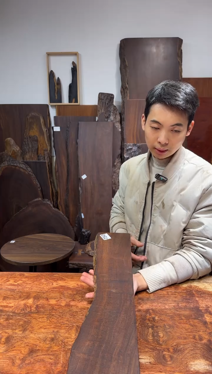 风车木（黑檀木）尺寸61*13*2.8编号750