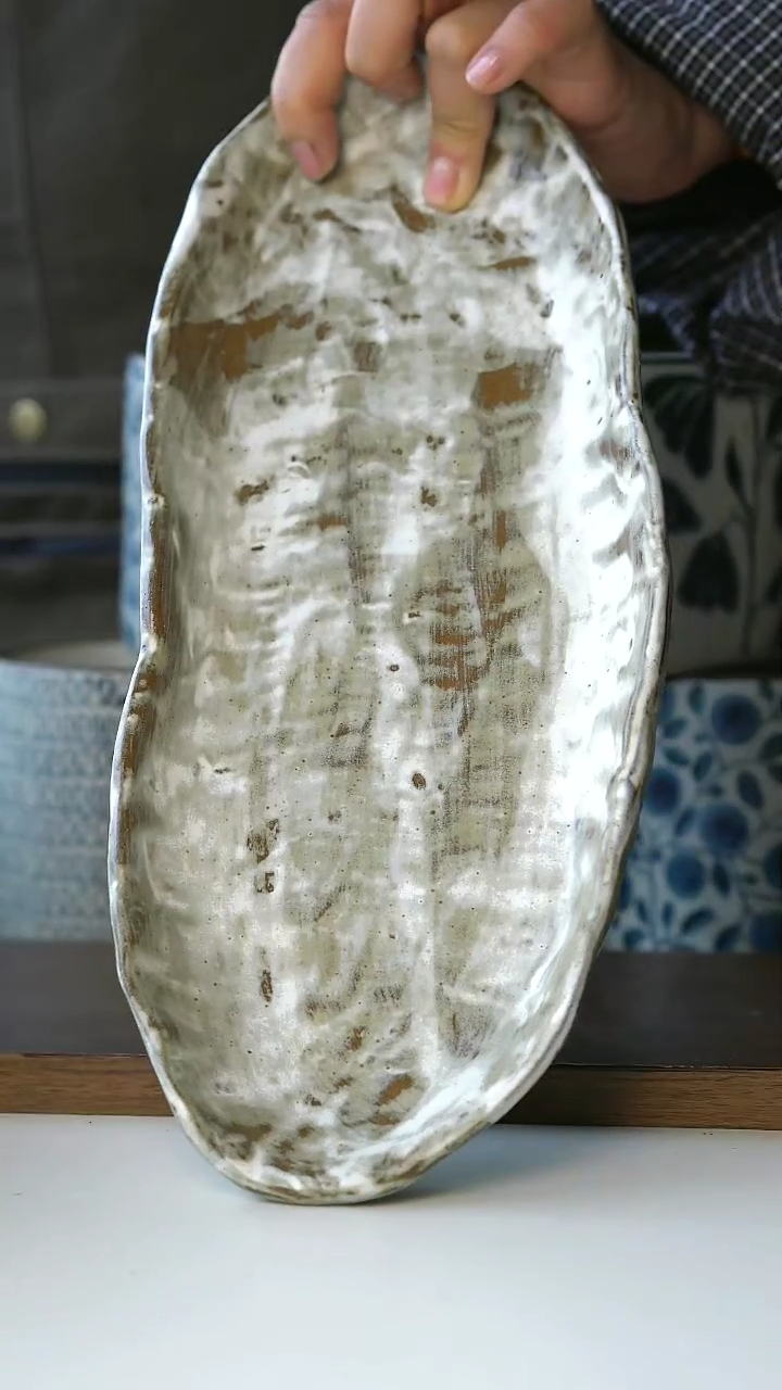 【闪购商品】陶瓷有夏若拙寿司盘30cm@4-2@