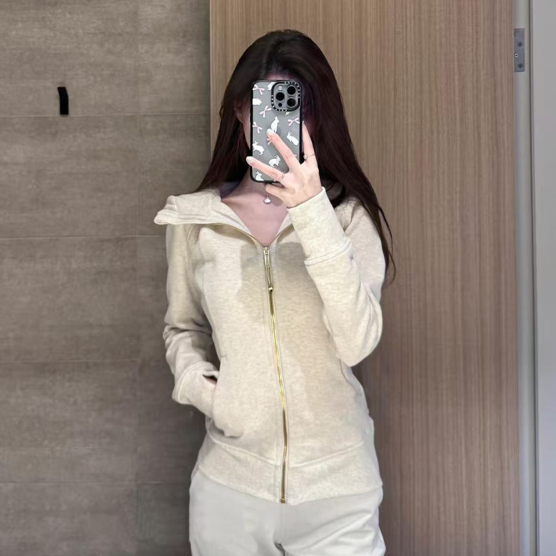 卫衣开衫女秋冬薄绒一样的金标系列-章