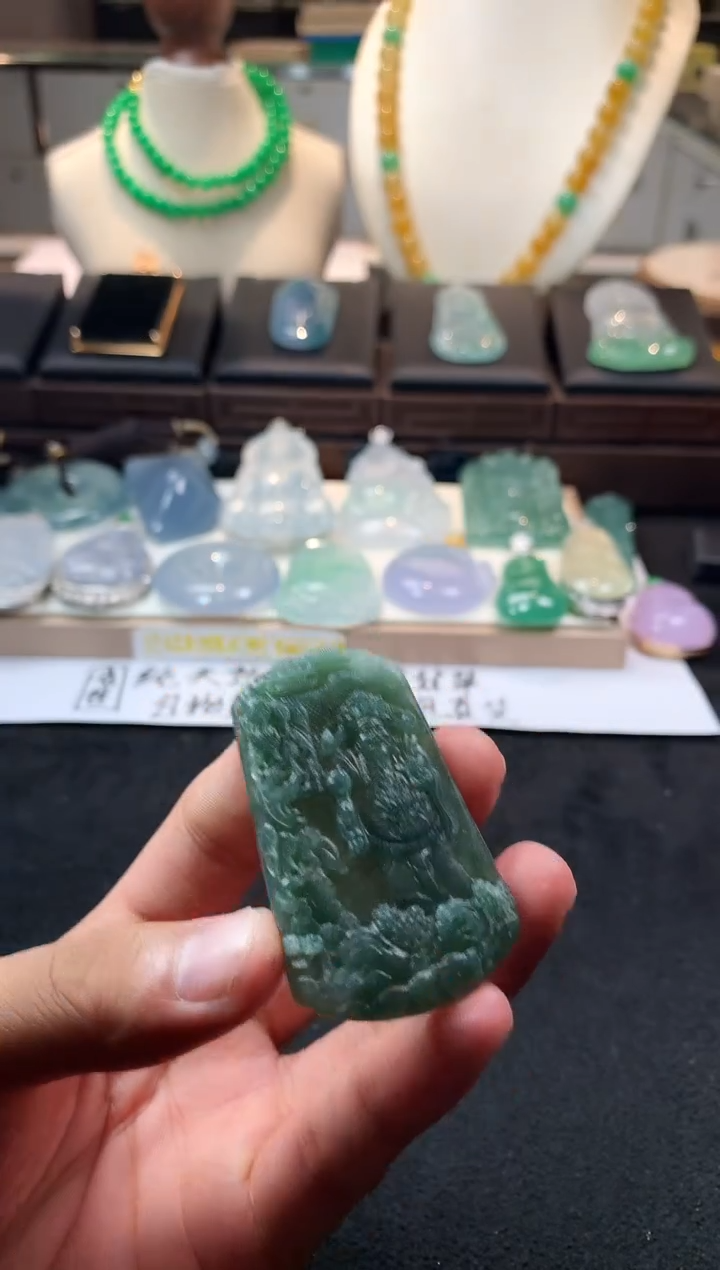 未镶嵌定制翡翠旅***见  5036毛货不退不换