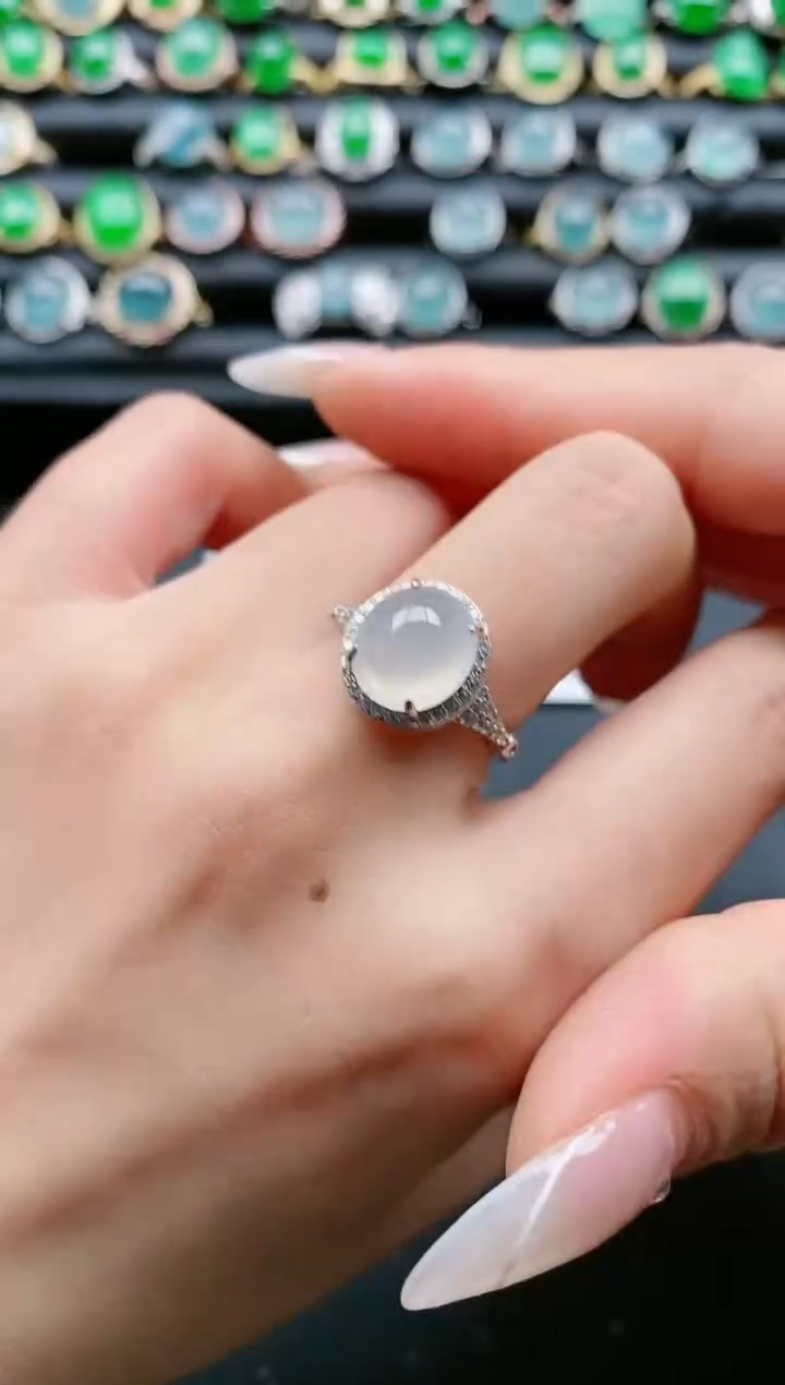 【闪购商品】翡翠戒指银S925镶嵌11111111111