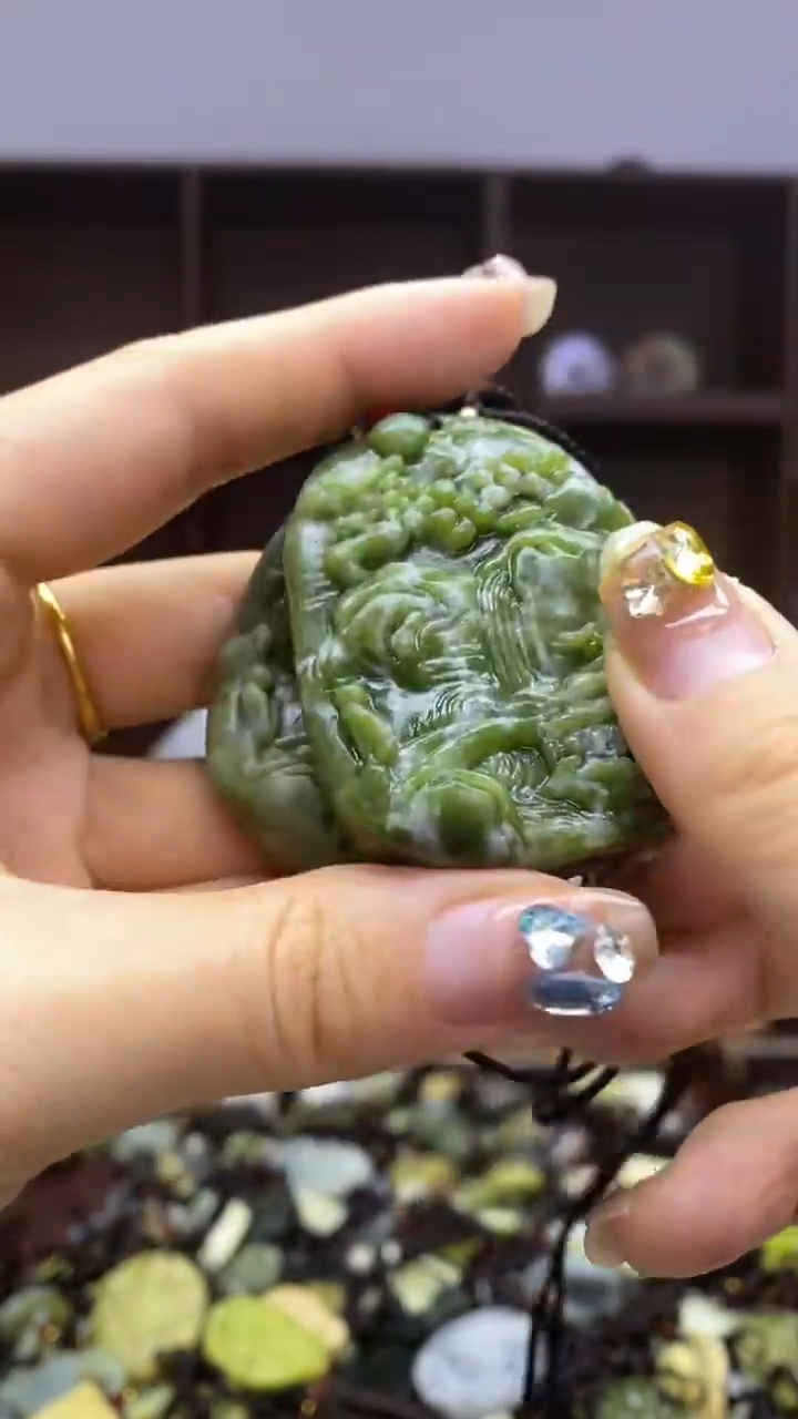 未镶嵌岫玉挂件多样性发货发其一