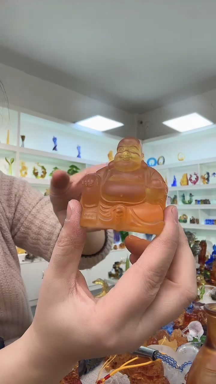 手工艺品琉璃弥勒