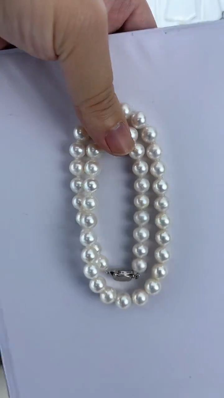 【闪购商品】淡水珍珠颈饰未镶嵌天然极光珍珠项链约9