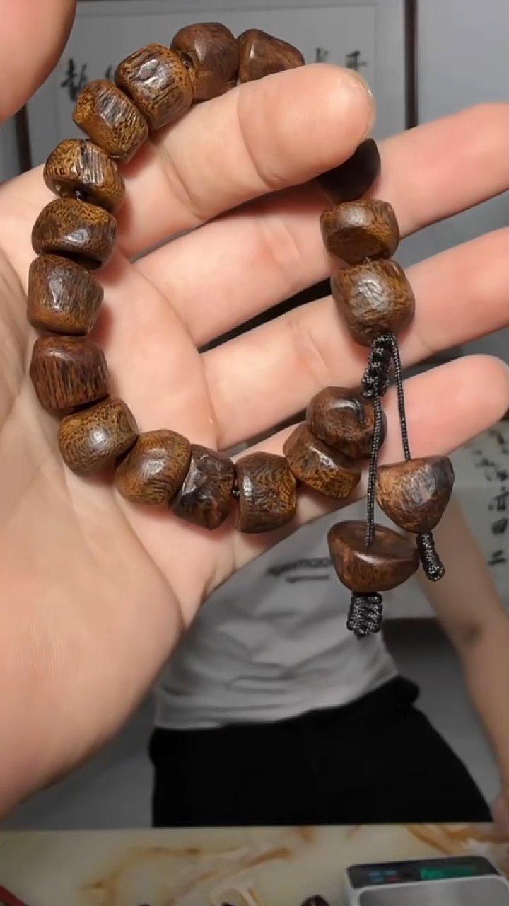 沉香手串112号沉水瘤疤25g多样性发一
