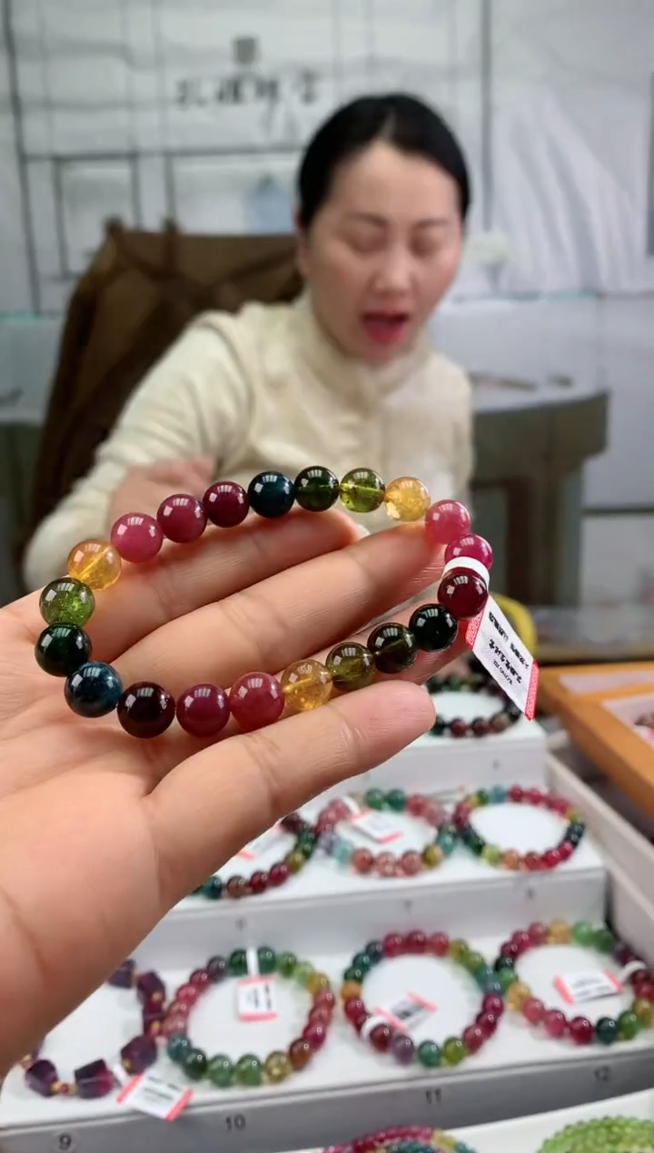 【闪购商品】碧玺手串未镶嵌多样性发一条